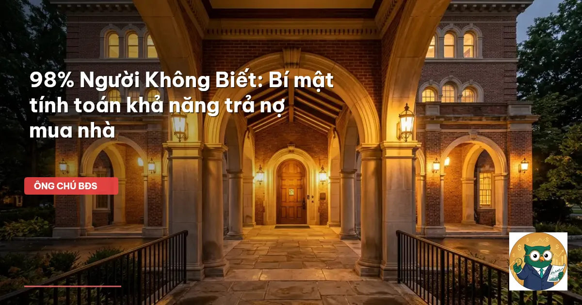 tính khả năng trả nợ vay mua nhà