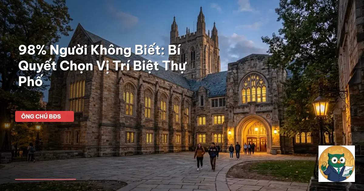 đầu tư biệt thự phố