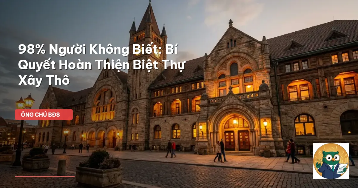 hoàn thiện biệt thự xây thô