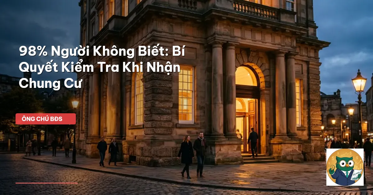 nhận bàn giao chung cư