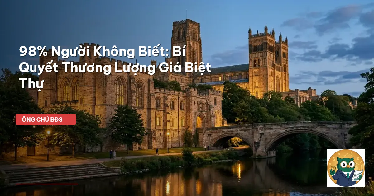 thương lượng giá biệt thự