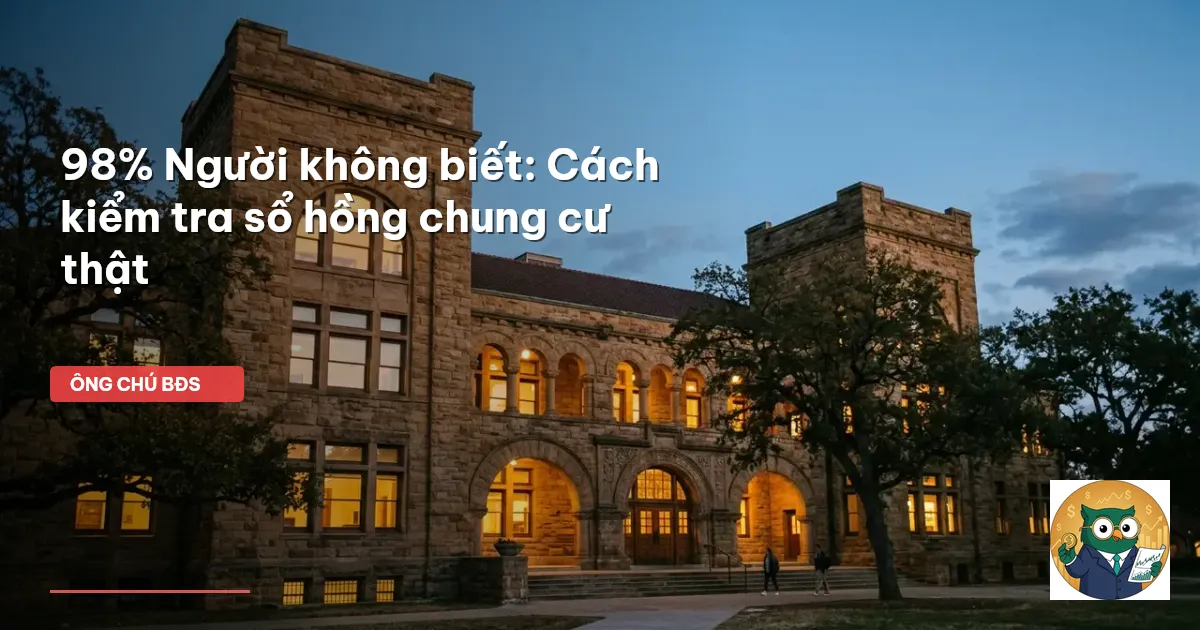 sổ hồng chung cư