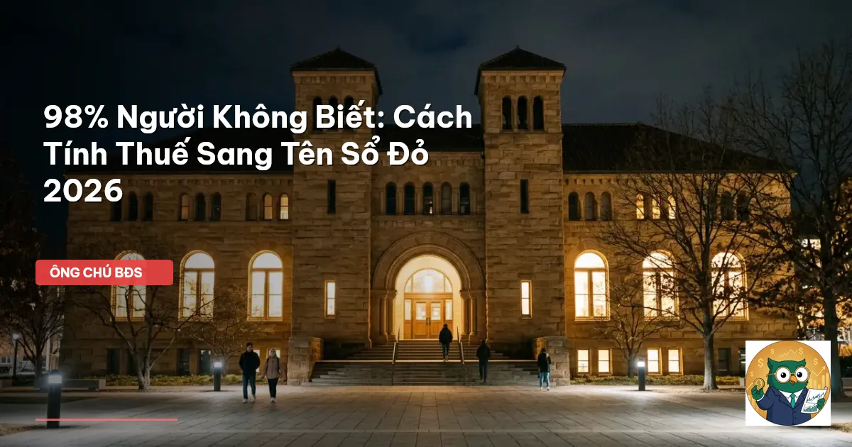 thuế sang tên sổ đỏ