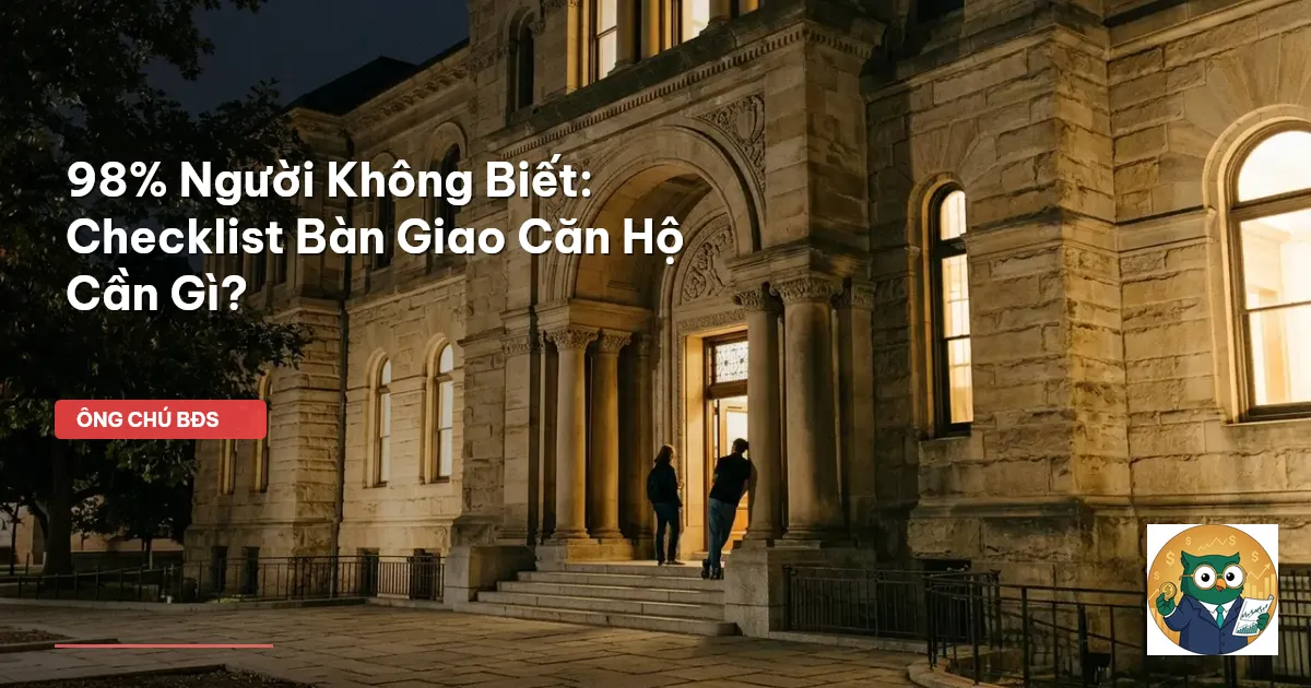 bàn giao căn hộ