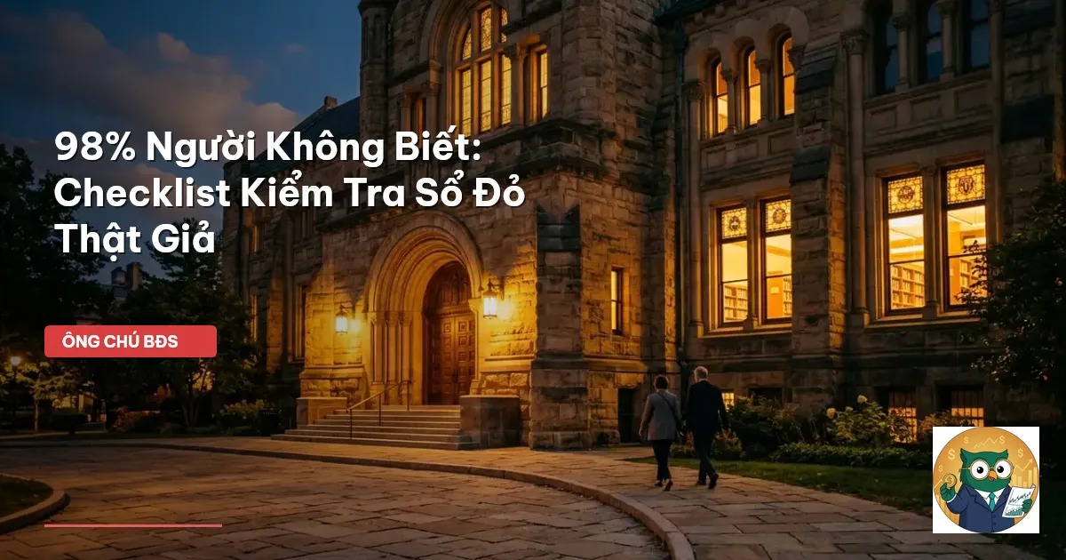 kiểm tra sổ đỏ thật giả