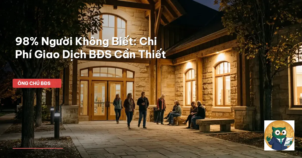 chi phí giao dịch BĐS