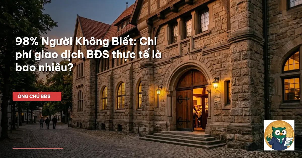 chi phí giao dịch bđs