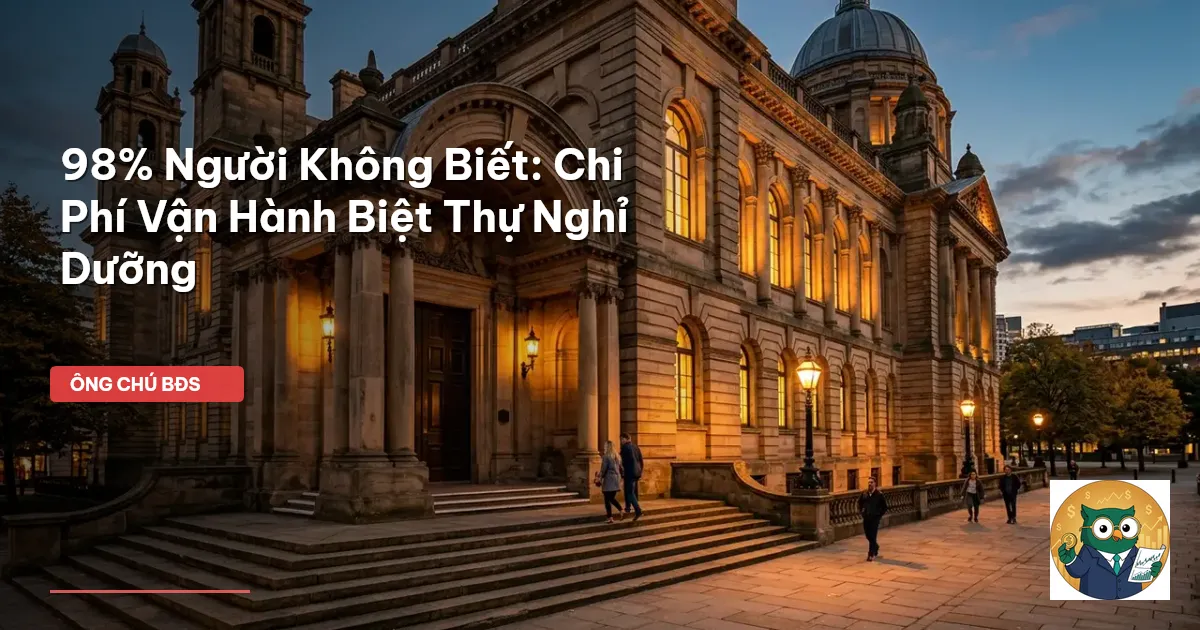 chi phí vận hành biệt thự