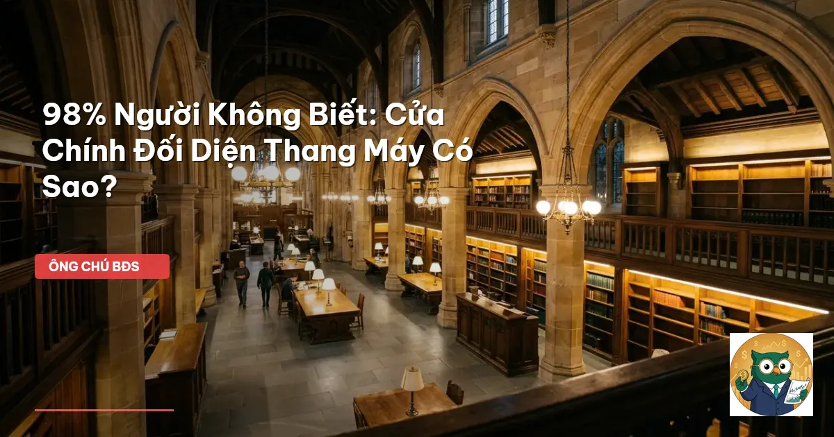 cửa chính đối diện thang máy