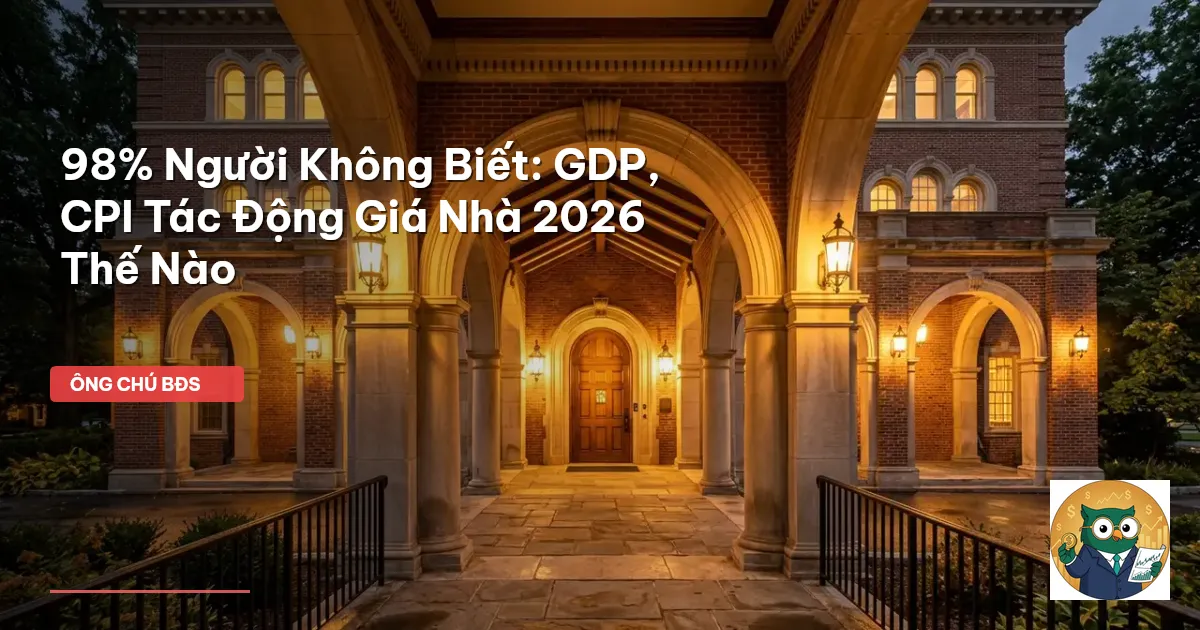 GDP ảnh hưởng giá nhà 2026