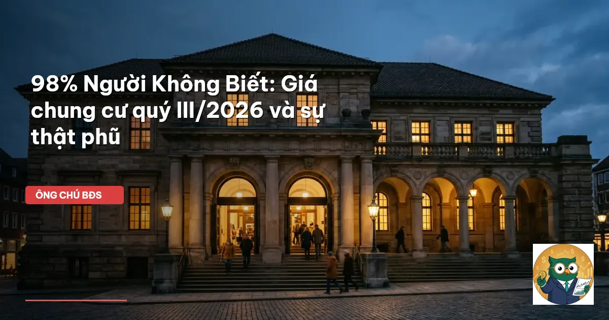 giá chung cư quý 3 2026
