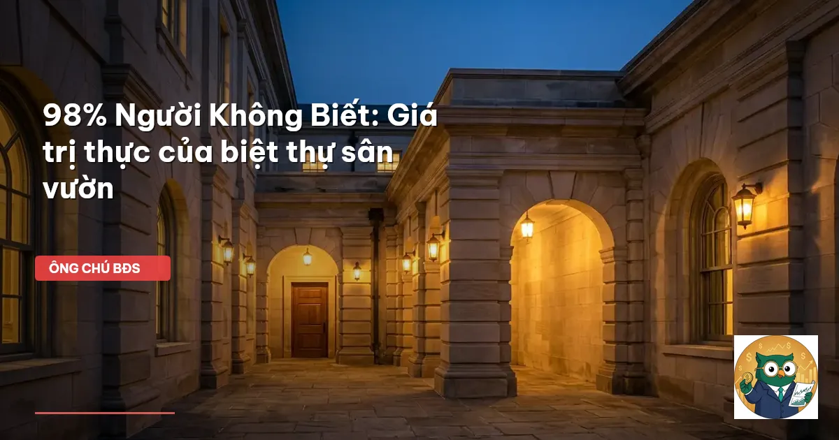 biệt thự sân vườn