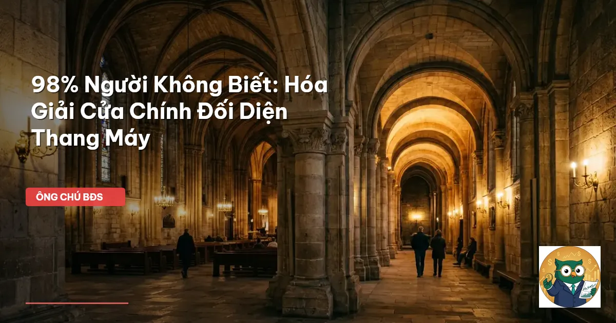 cửa chính đối diện thang máy