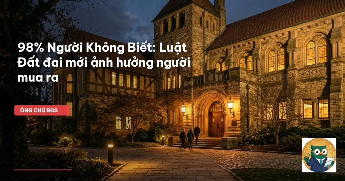 luật đất đai mới ảnh hưởng người mua