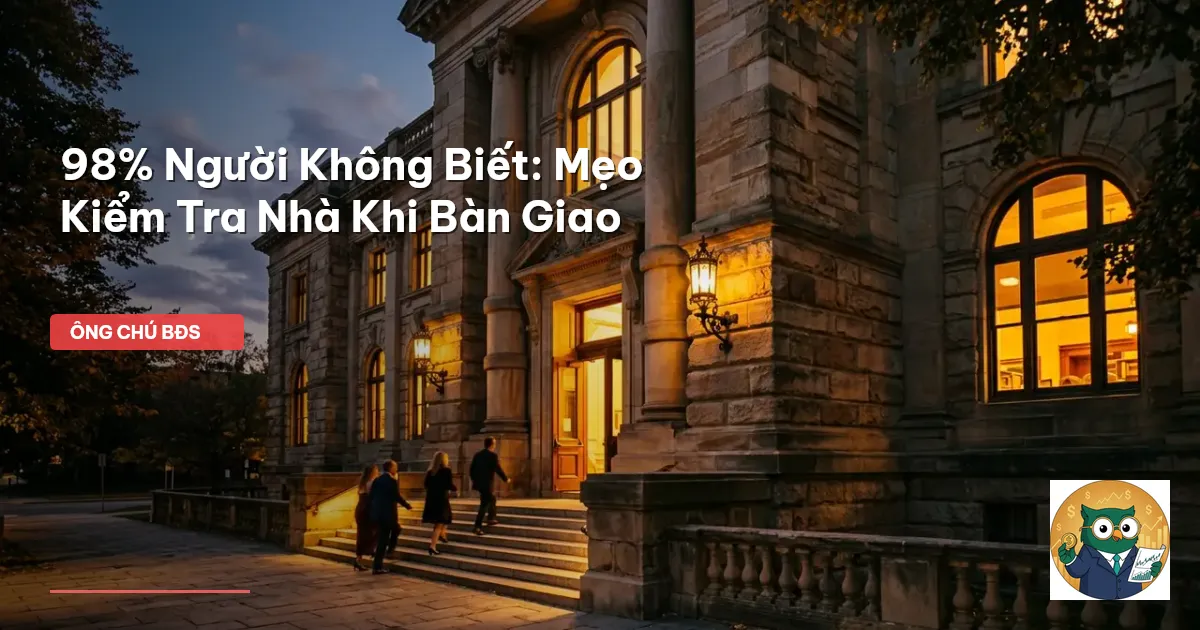 kiểm tra nhà bàn giao