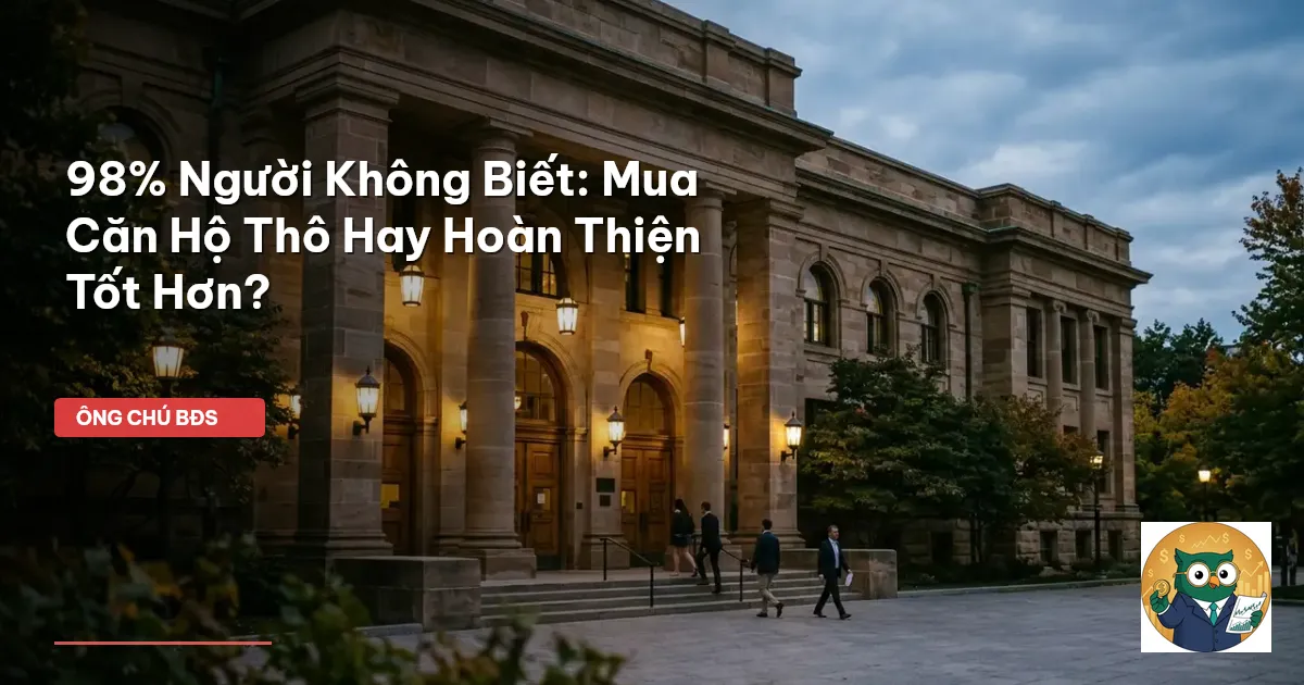 căn hộ bàn giao thô