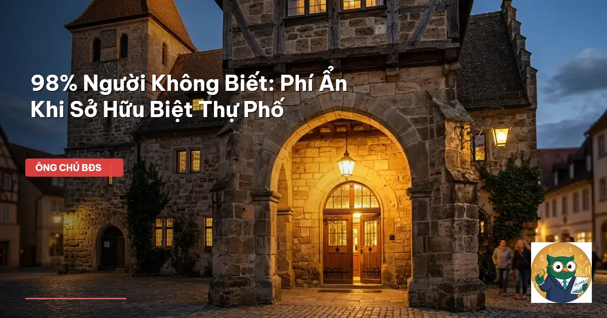 chi phí vận hành biệt thự
