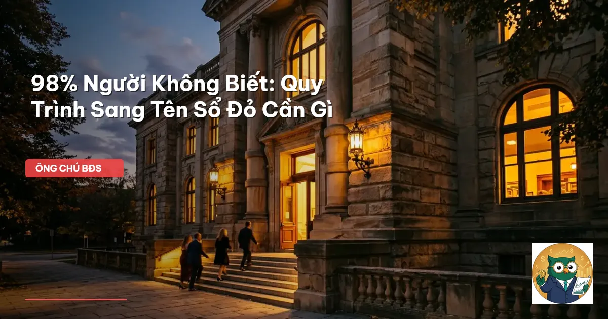 sang tên sổ đỏ