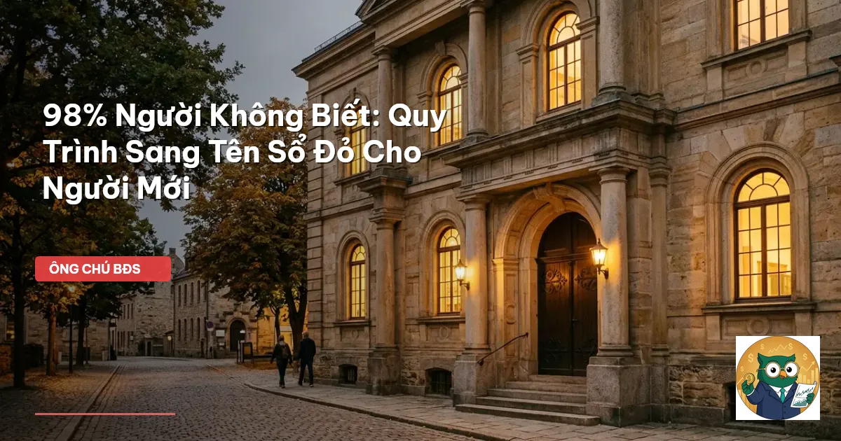 sang tên sổ đỏ