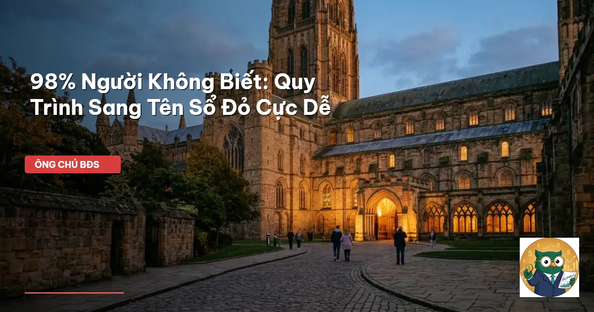 sang tên sổ đỏ