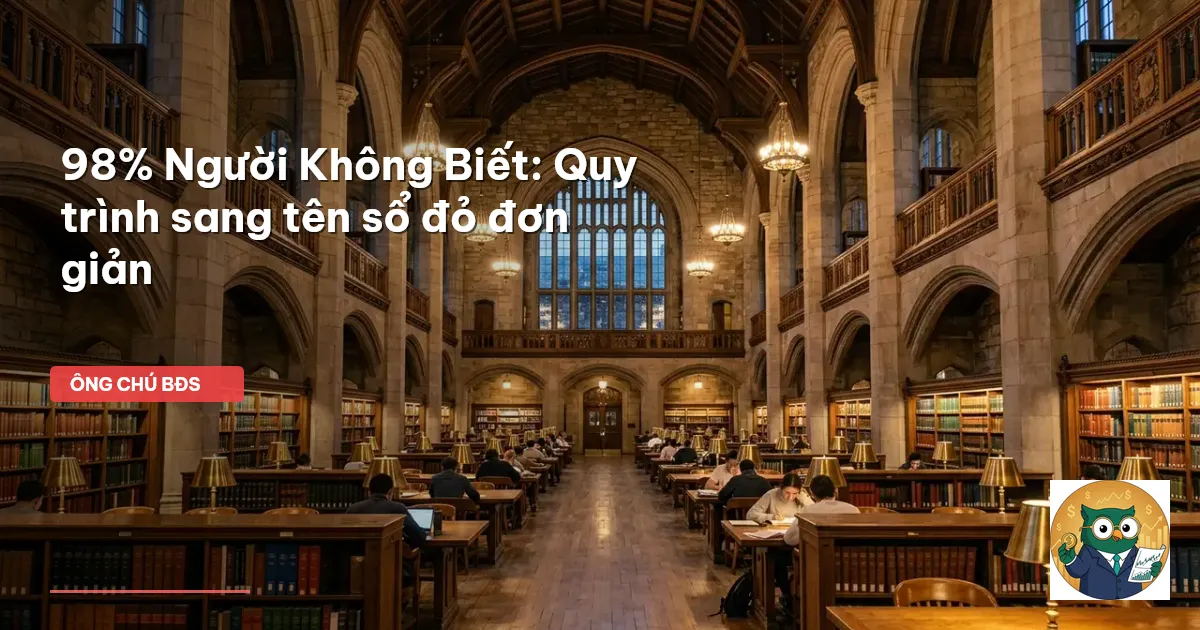 sang tên sổ đỏ