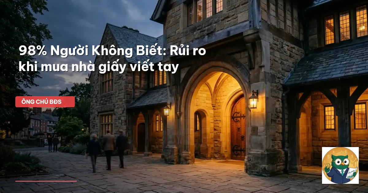 mua nhà giấy viết tay