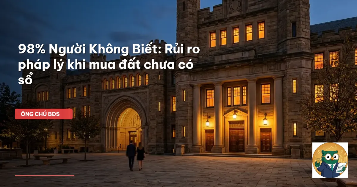đất nền chưa có sổ