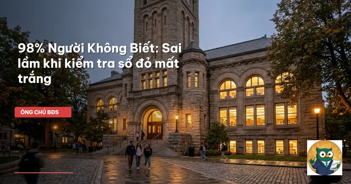 kiểm tra sổ đỏ