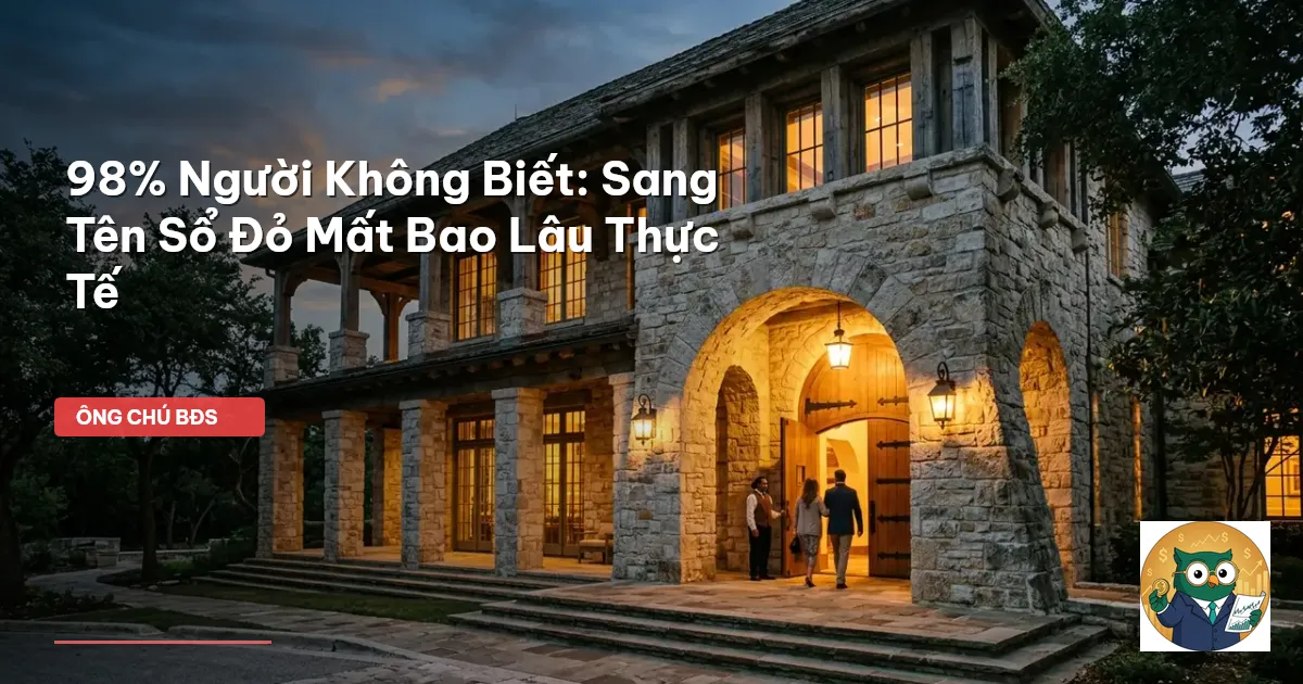 sang tên sổ đỏ