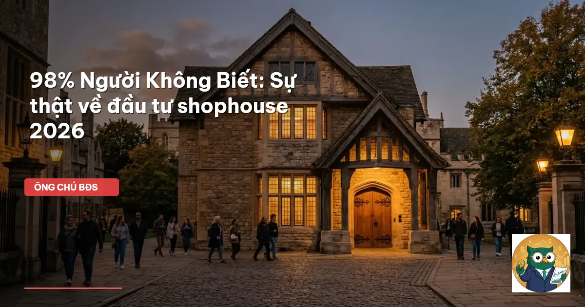 đầu tư shophouse