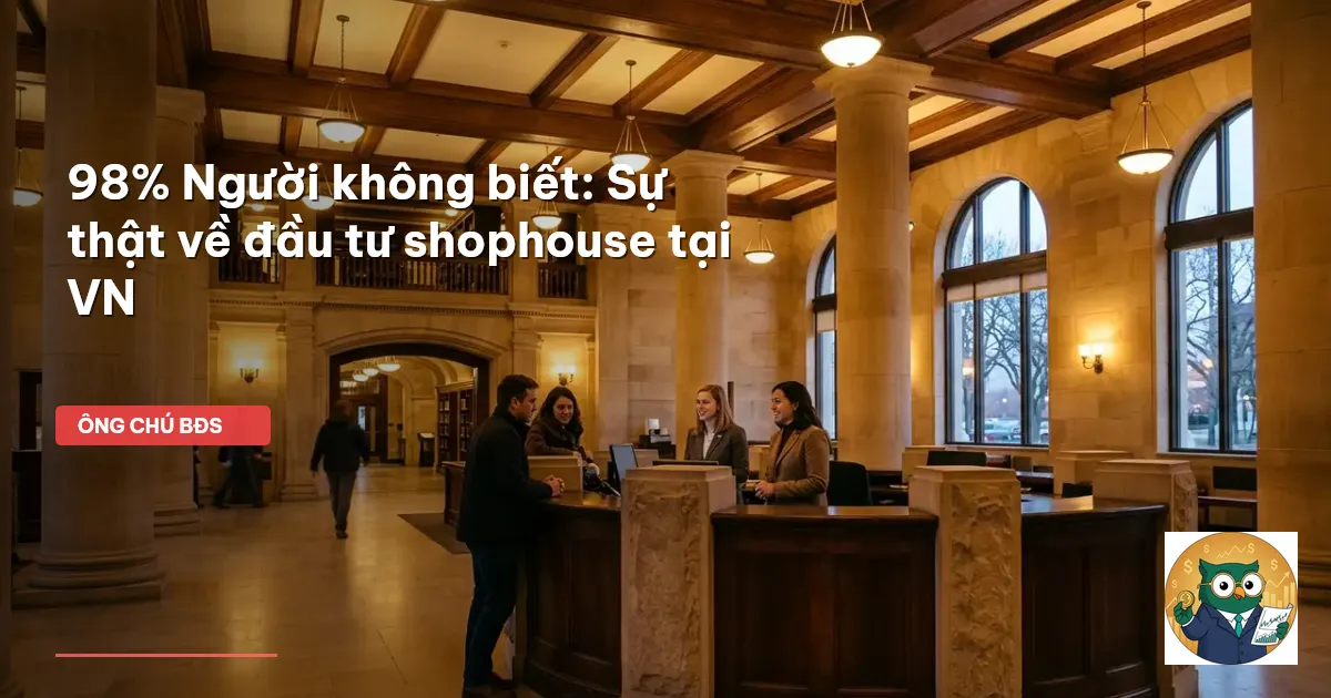 đầu tư shophouse