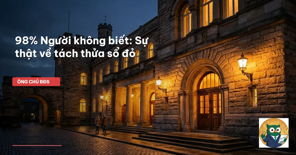tách thửa sổ đỏ