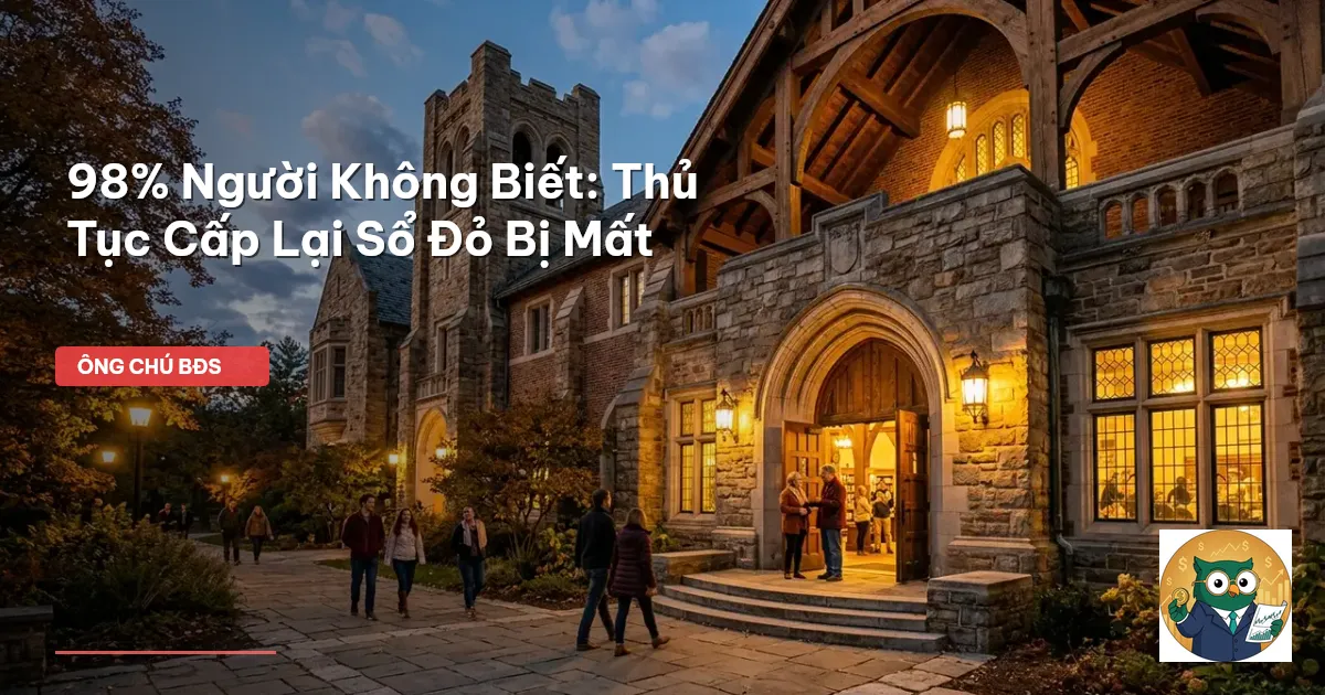 cấp lại sổ đỏ