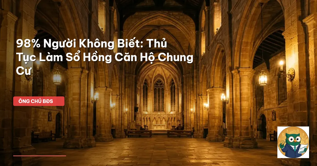 thủ tục làm sổ hồng