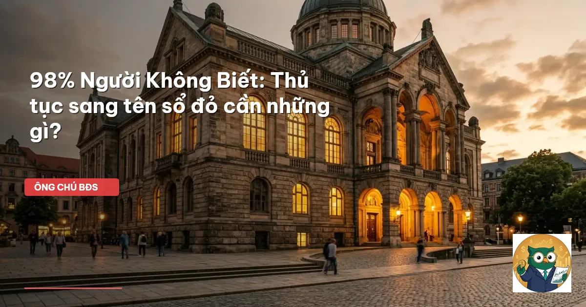 sang tên sổ đỏ