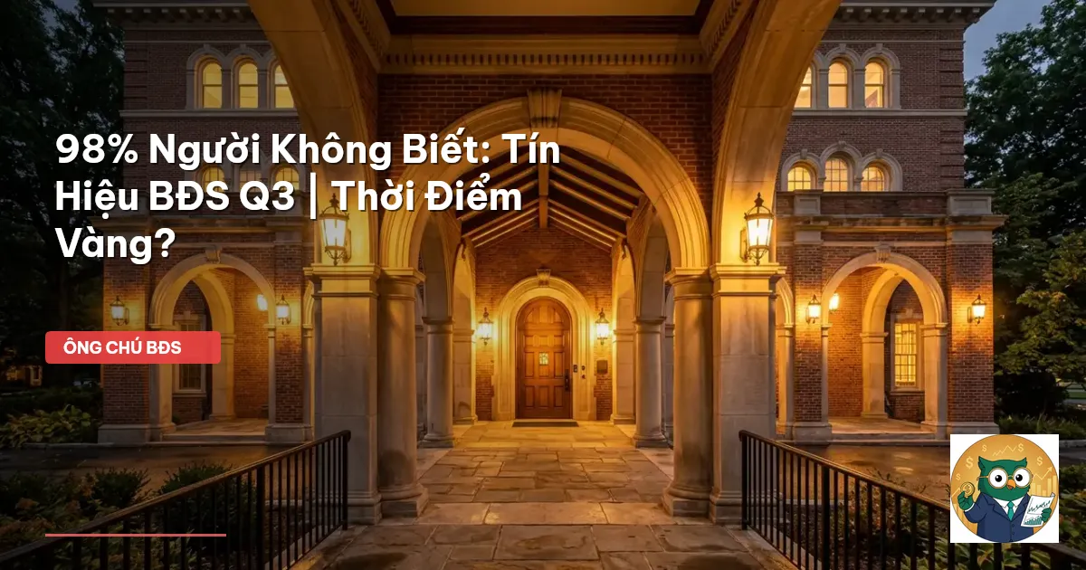 tín hiệu thị trường BĐS