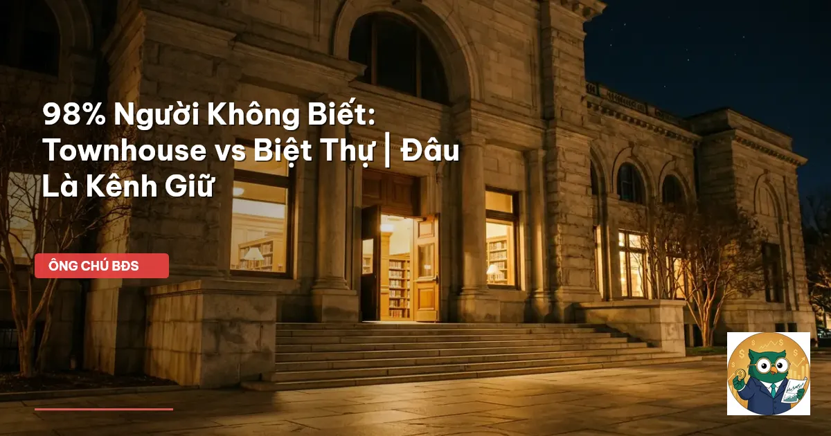 Townhouse vs Biệt thự
