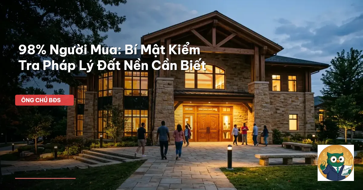 kiểm tra pháp lý đất nền