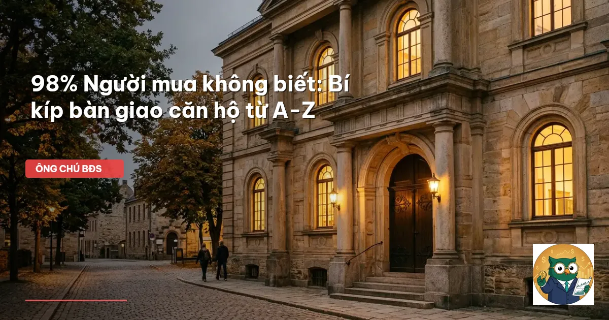quy trình bàn giao căn hộ
