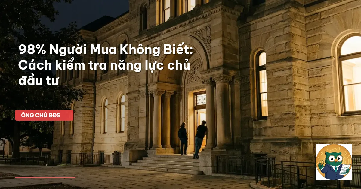 kiểm tra năng lực chủ đầu tư