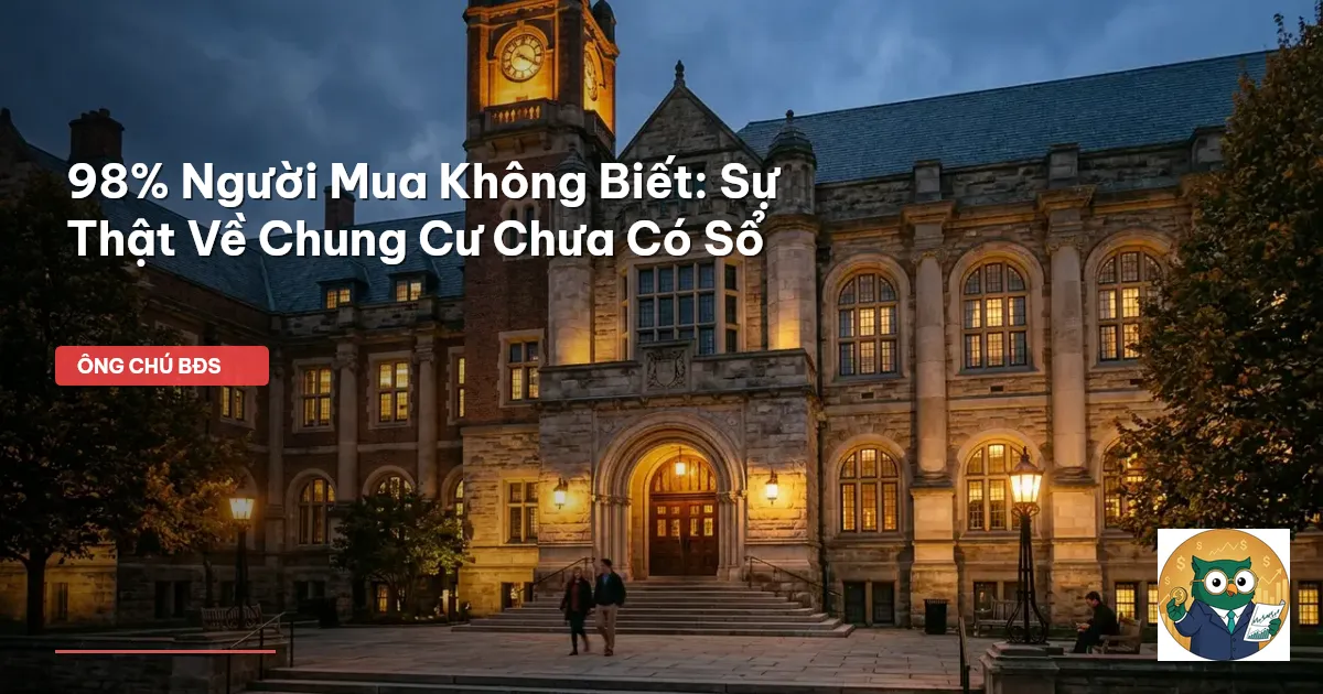 chung cư chưa có sổ