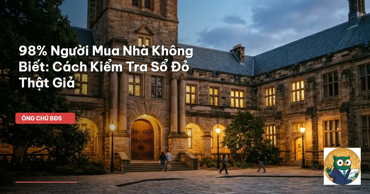 cách kiểm tra sổ đỏ thật