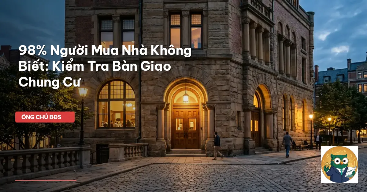 kiểm tra bàn giao chung cư