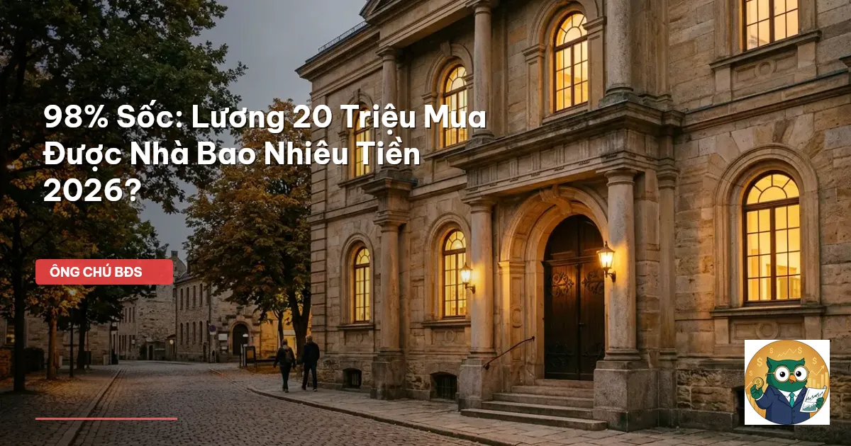 lương 20 triệu mua nhà