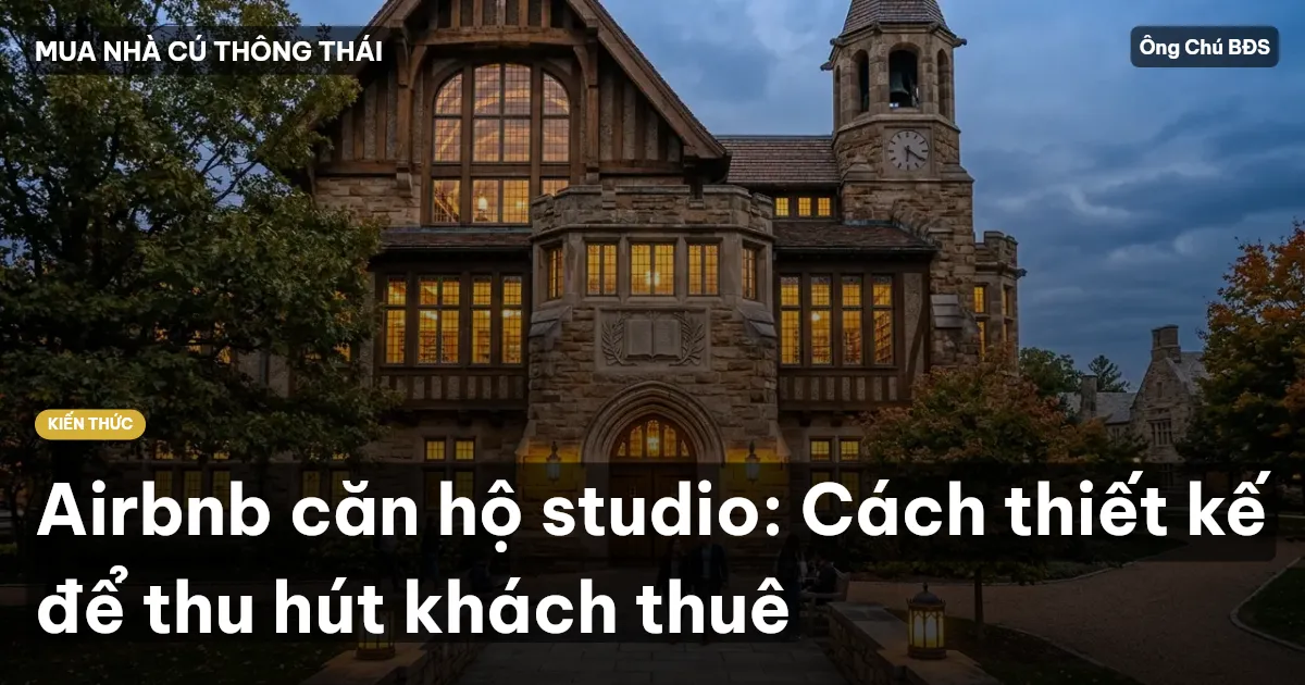 Airbnb căn hộ studio: Cách thiết kế để thu hút khách thuê