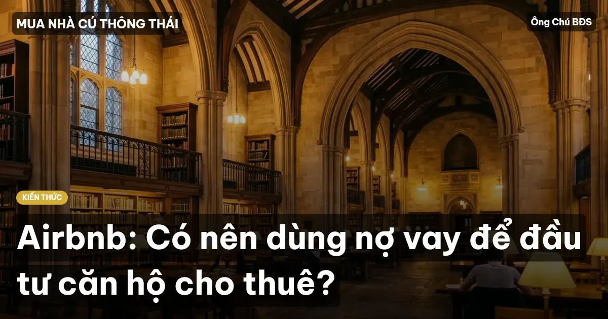 Airbnb: Có nên dùng nợ vay để đầu tư căn hộ cho thuê?