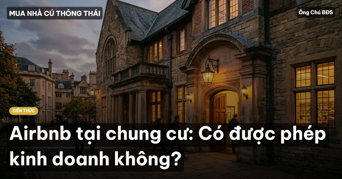 Airbnb tại chung cư: Có được phép kinh doanh không?