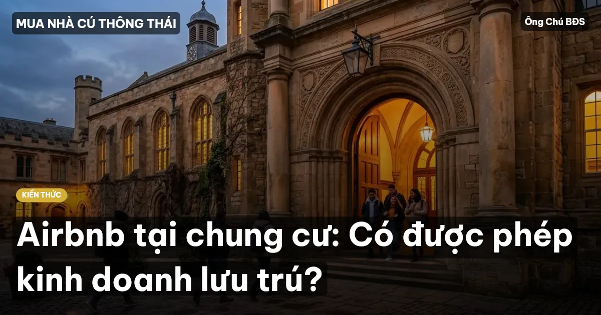 Airbnb tại chung cư: Có được phép kinh doanh lưu trú?