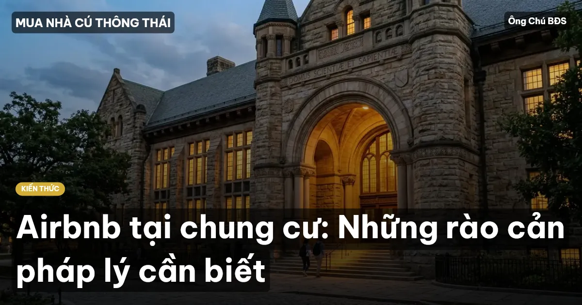 Airbnb tại chung cư: Những rào cản pháp lý cần biết