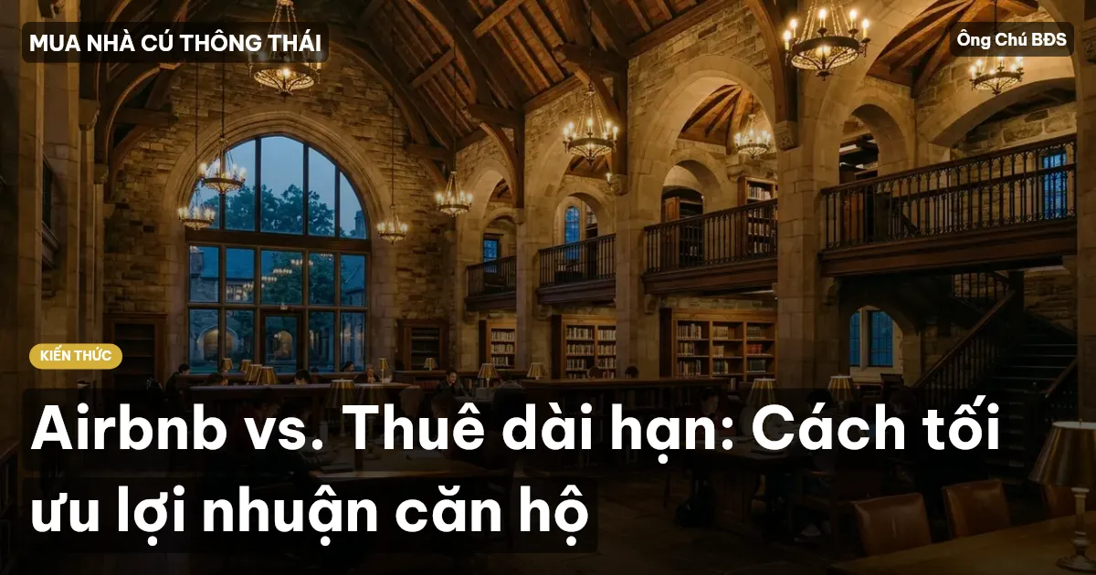 Airbnb vs. Thuê dài hạn: Cách tối ưu lợi nhuận căn hộ